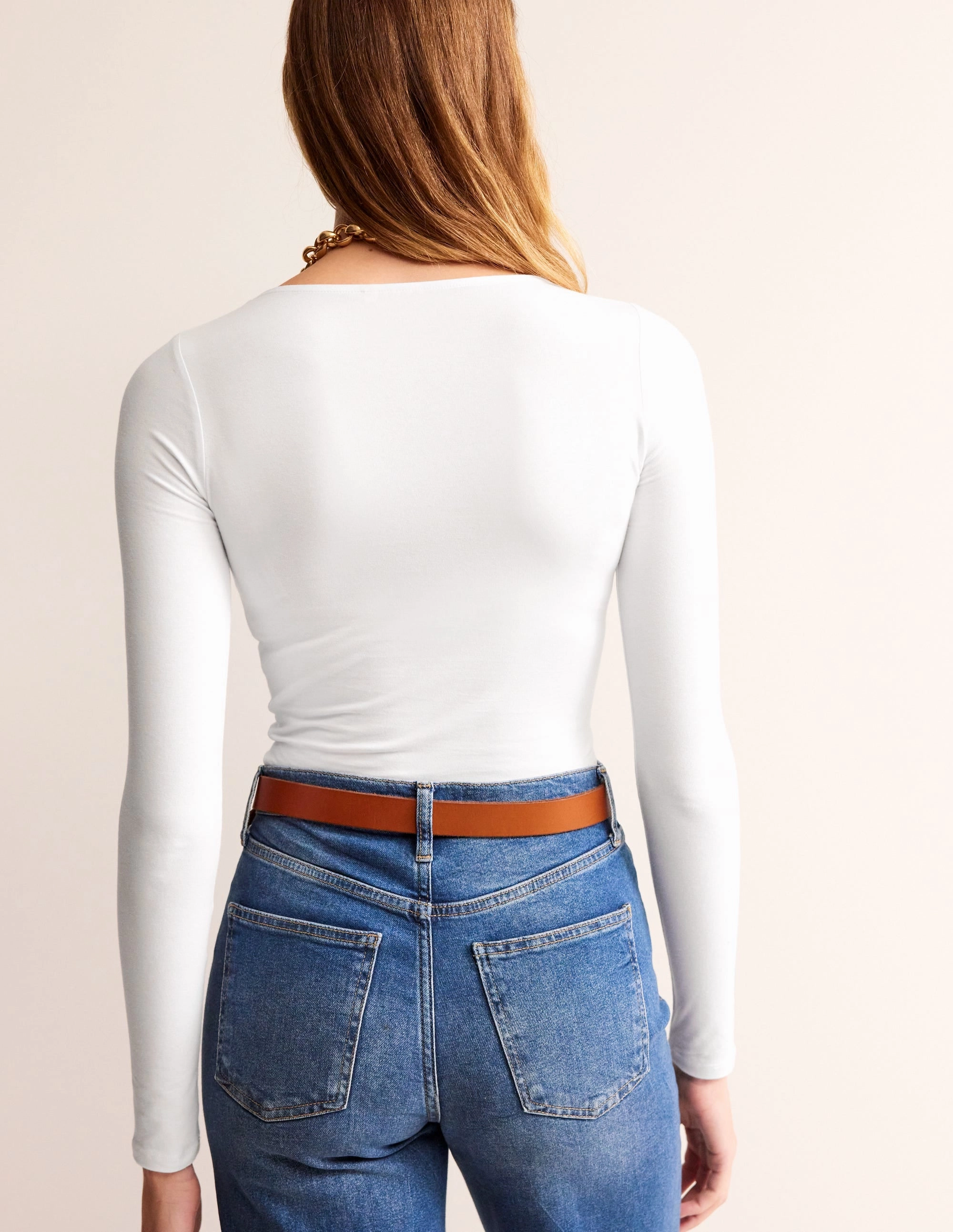 Comfy Cardigan EcoFriendlyDye Double Layer Scoop Long Sleeve-White
