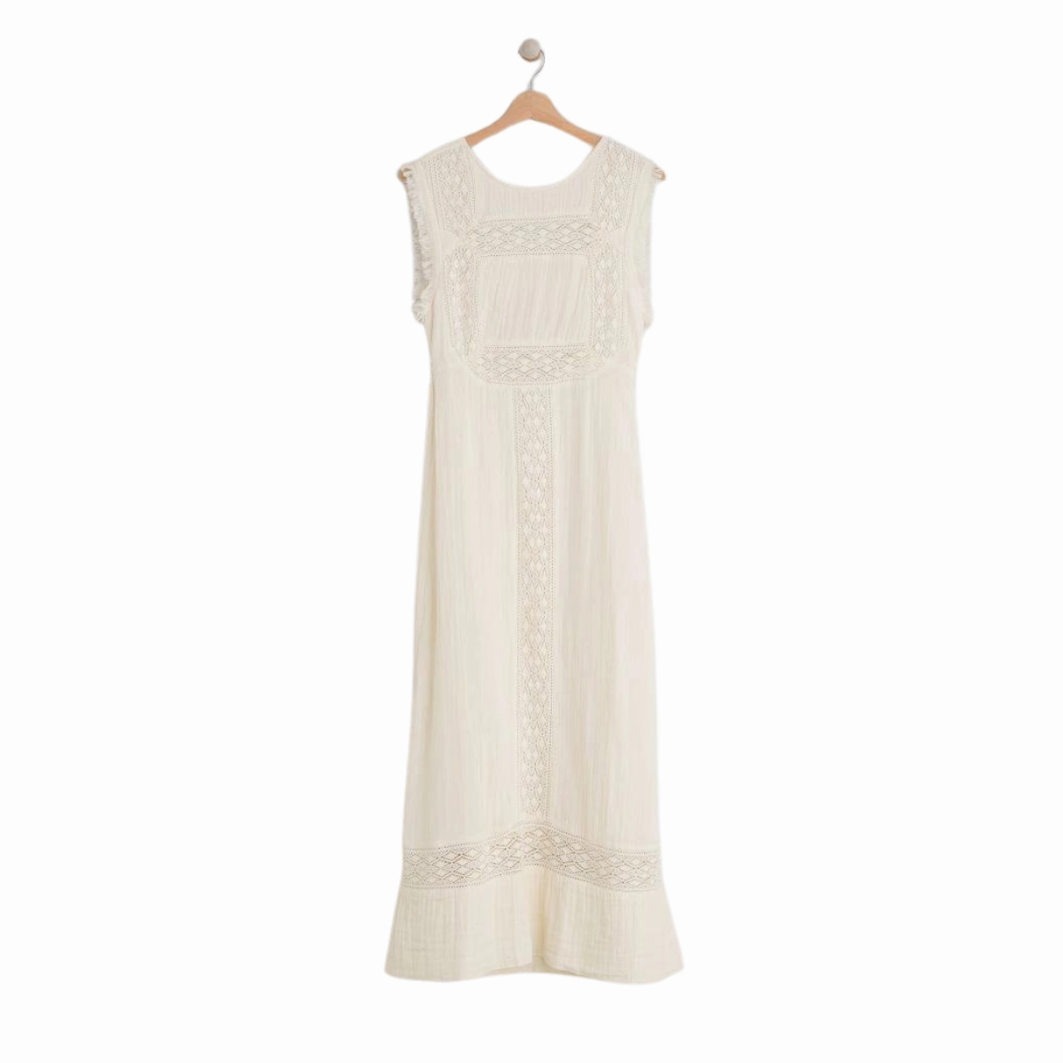 Ecru Double Gauze Dress Everyday Comfort Wear