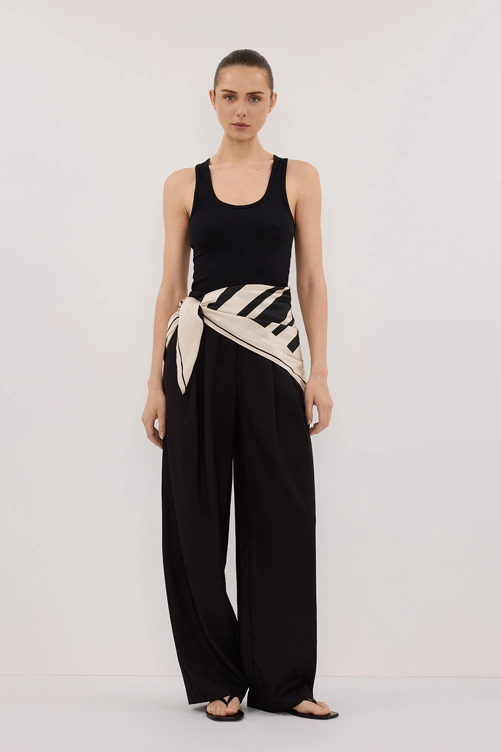 Water Repellent Coating EDEN BLACK TAILORED PANT