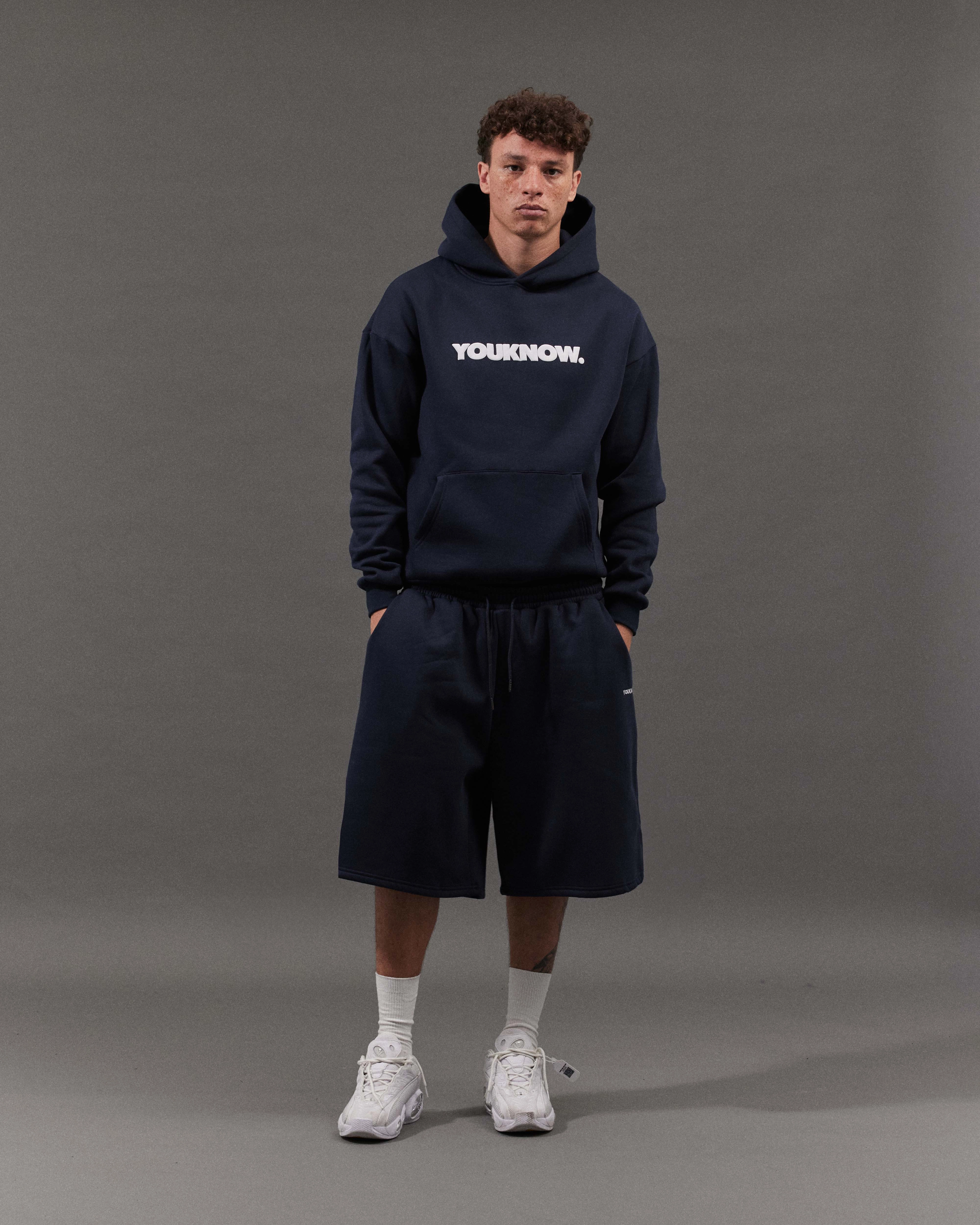 Walrus like Butterfly like BLOCK HOODIE | Navy