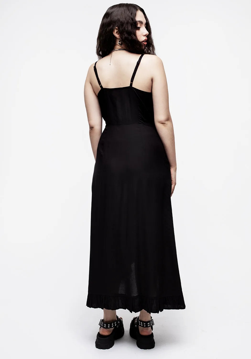 Eerie Cami Midaxi Wrap Dress Soft Stitch