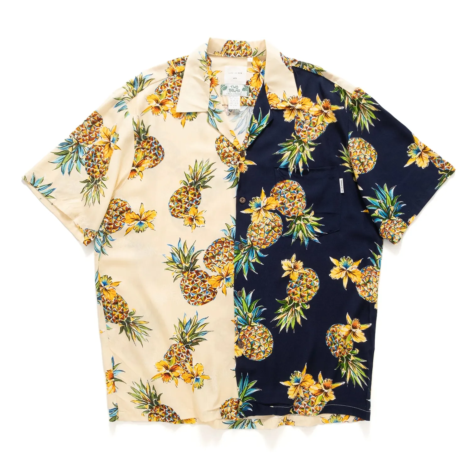 (EX477) Hawaiian Short Sleeve Shirt Resort Wear Tagless Design