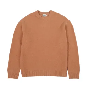 Stylish Comfort Chilly Layering bound Baxter Mohair Blend Sweater - Rust