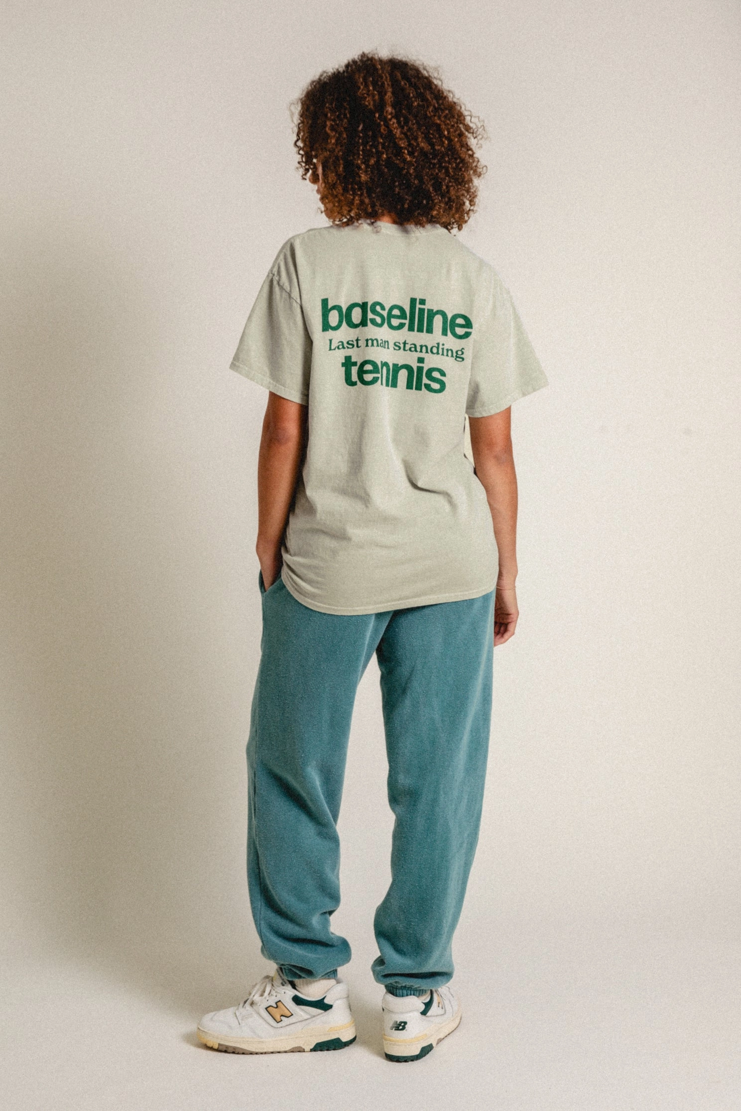 Vice 84 'Baseline' Tee - Vintage Washed Stone Basic Top Bold Look