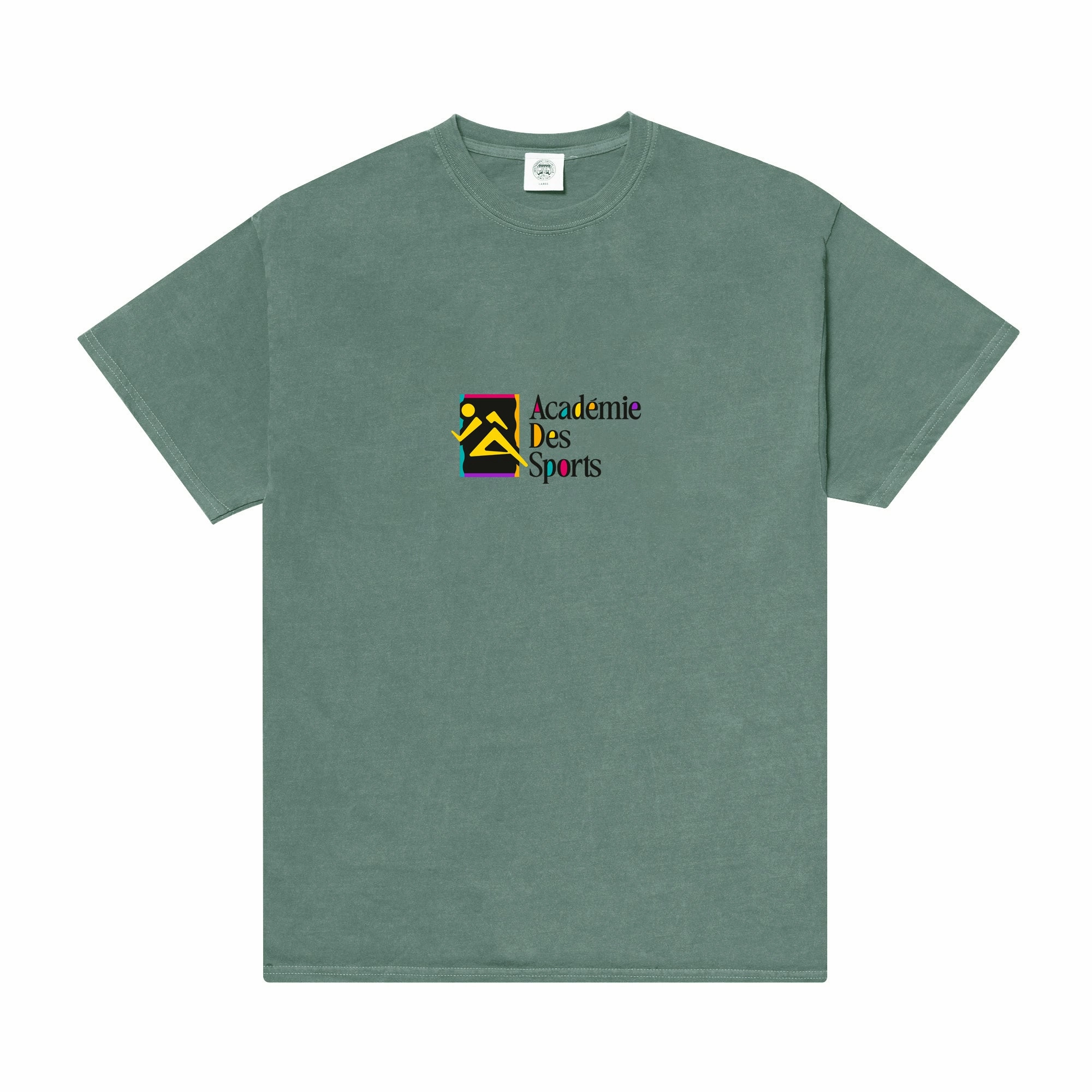 Vice 84 *10 Years Of* 'Retro Runner' Vintage Washed Tee - Sage HighThreadCount Versatile Trend