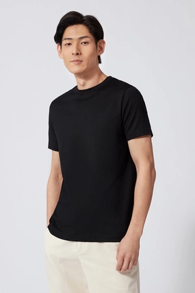 Regal Crew Neck T-Shirt | Black BKFD01 Premium Material Eco friendly materials