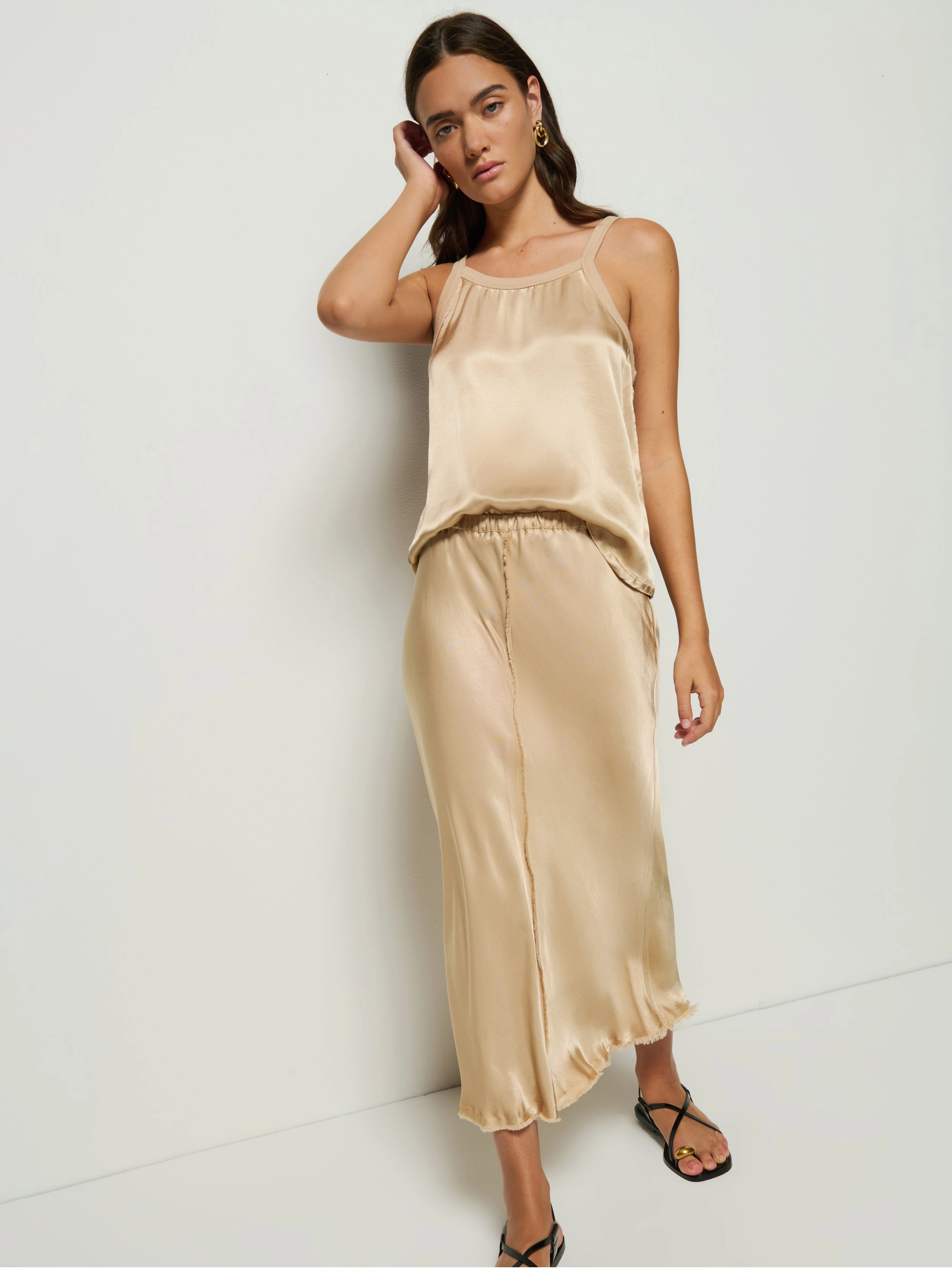 Lola Bias Midi Skirt Bold Print