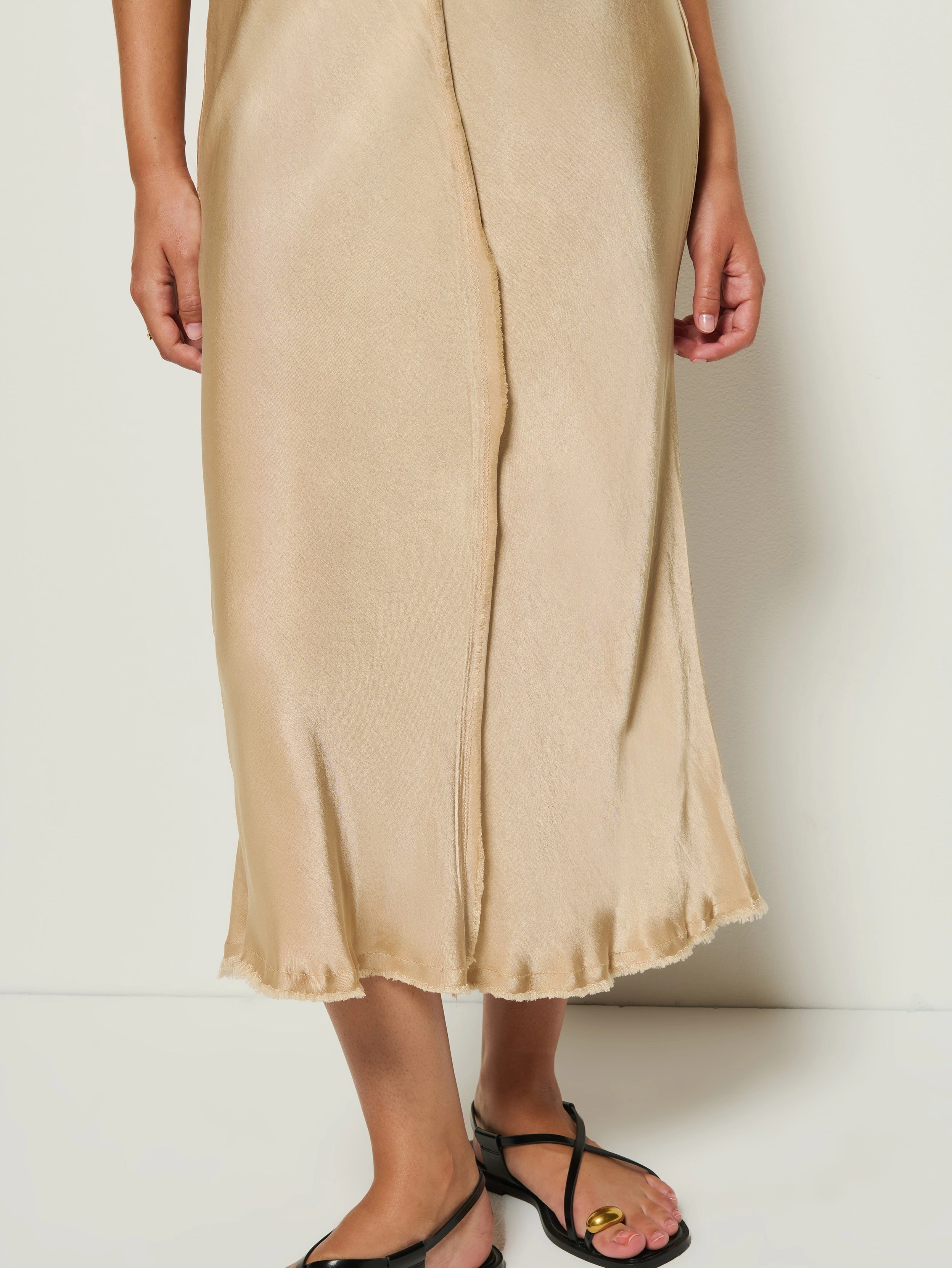 Lola Bias Midi Skirt Cozy Feel Light Flow
