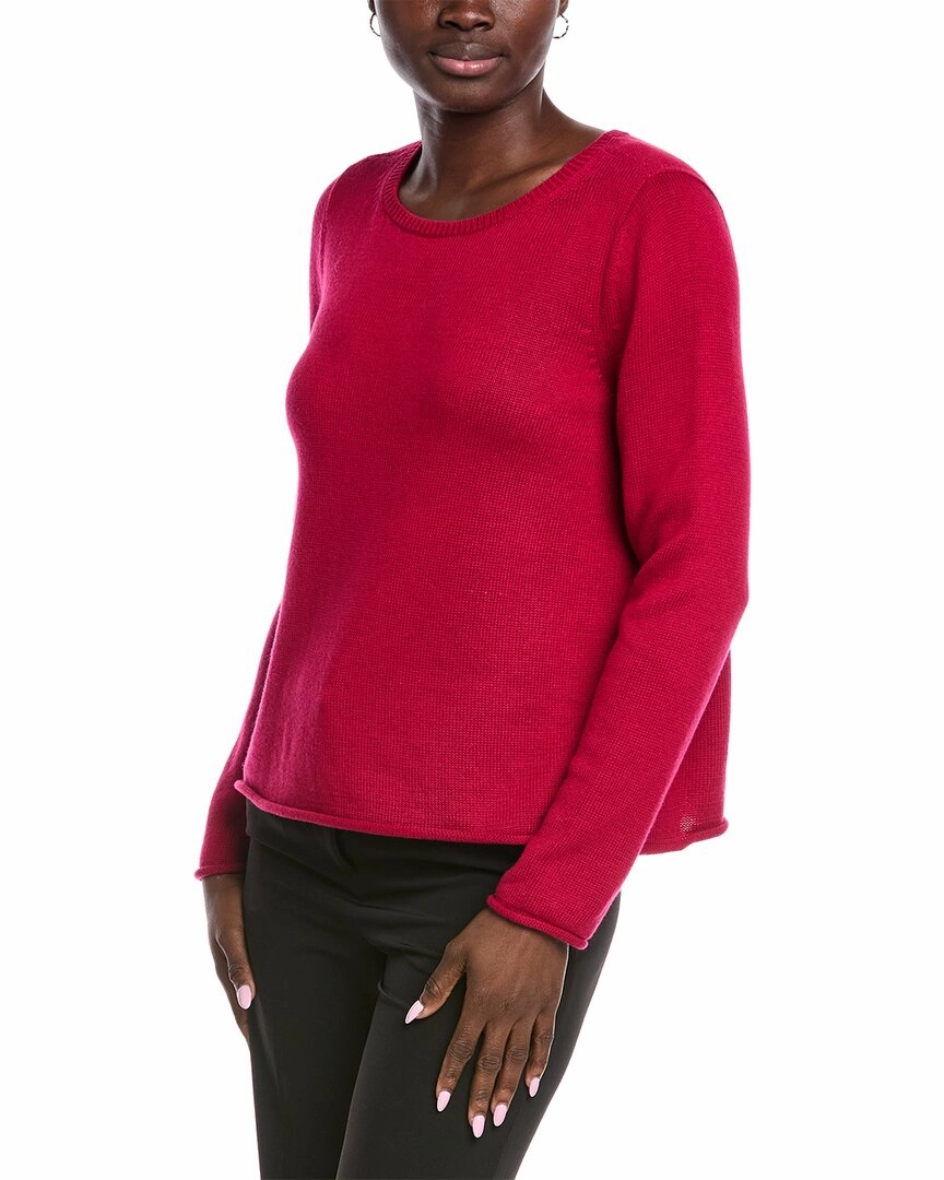 EILEEN FISHER Bateau Neck Sweater Fashion Forward Wear Chilly Day Knitwear