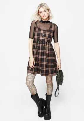 Kind Light Ambrose Check Mini Dress
