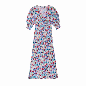 Zadie Dress Spring Ink Floral french chic