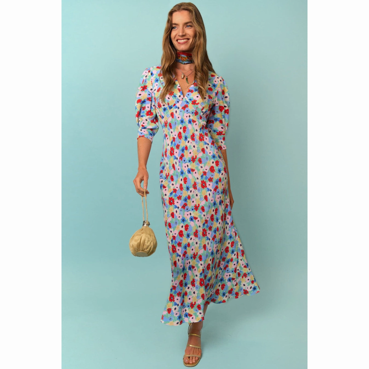 Skin-friendly Daily Chic Zadie Dress Spring Ink Floral