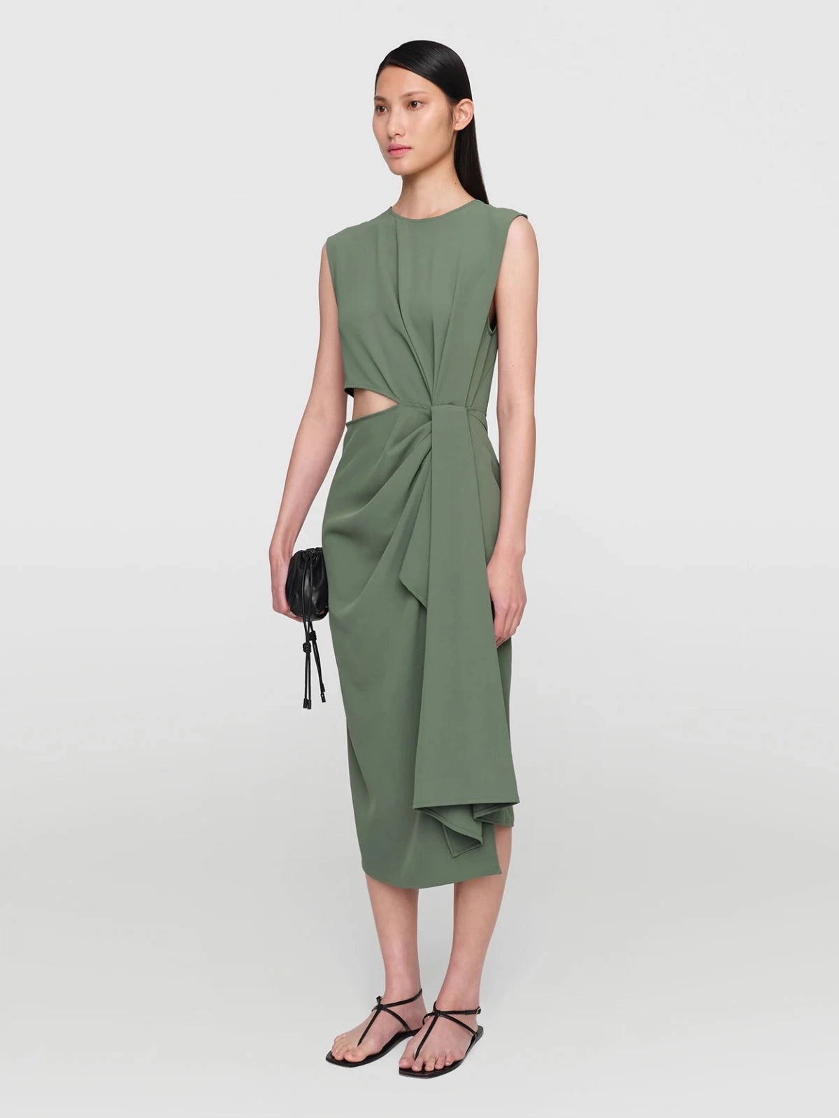 Pistachio Seymour Tri Acetate Dress Best-Seller Influencer-Style