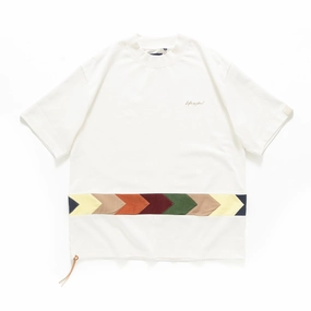 Casual everyday wear (TP1343) Arrow Panel Patchwork Tee