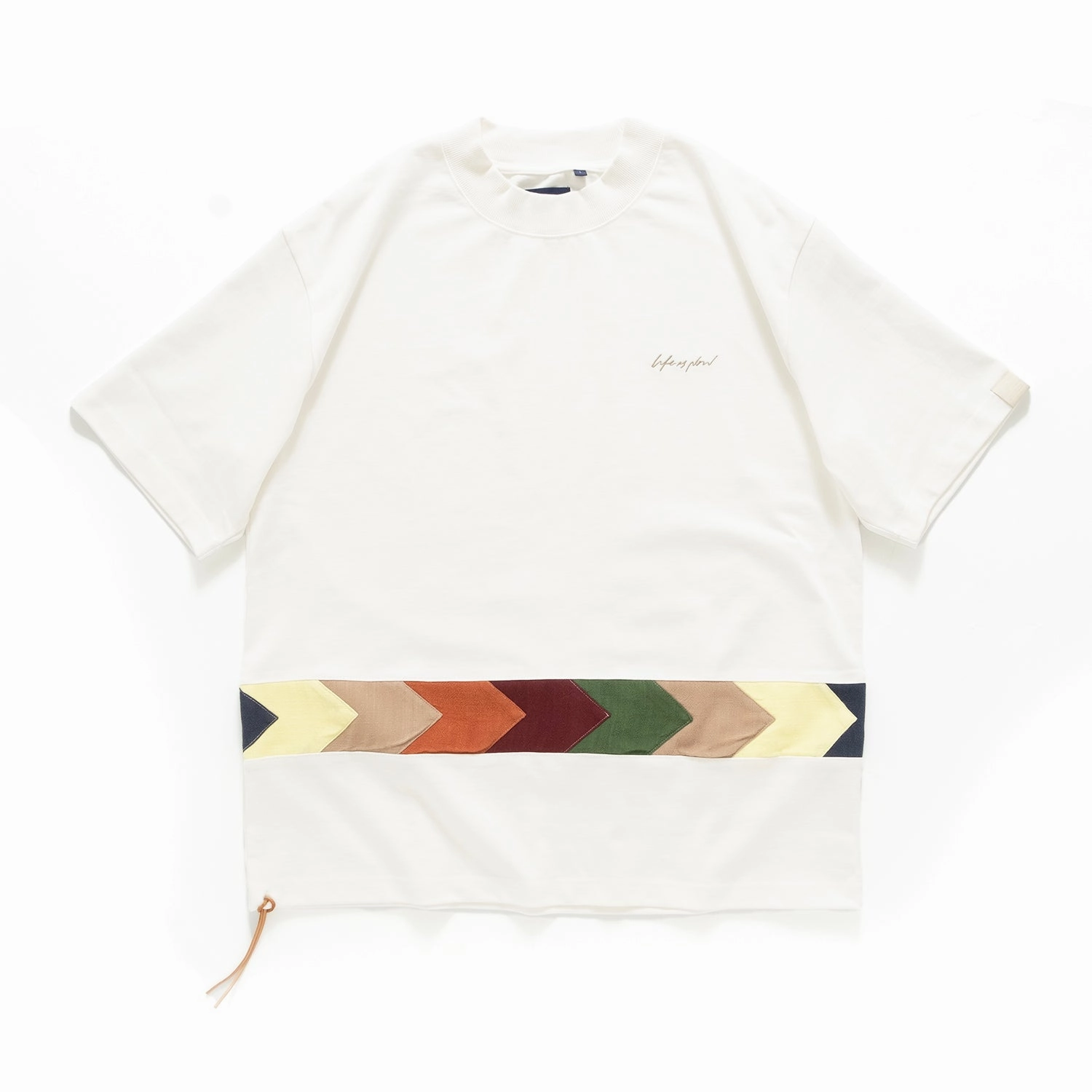 Street Smart Look (TP1343) Arrow Panel Patchwork Tee