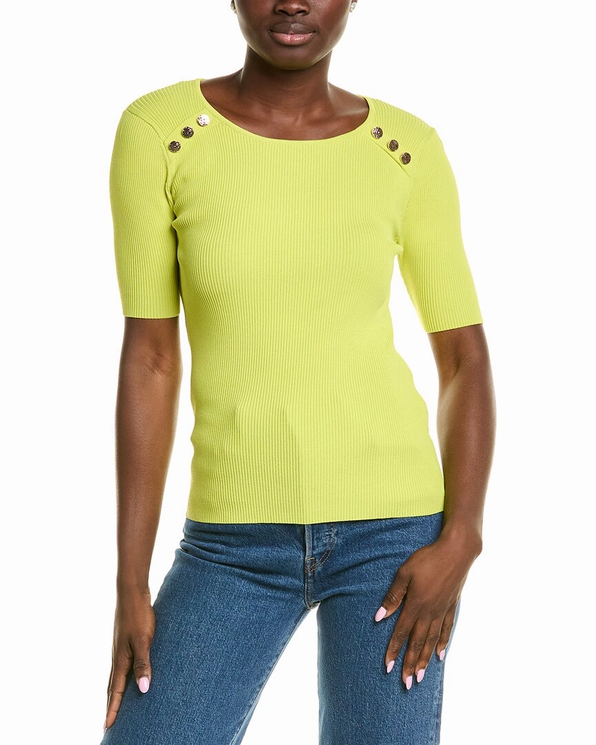 Layered Neckline Warm Essentials Elie Tahari Gemma Sweater