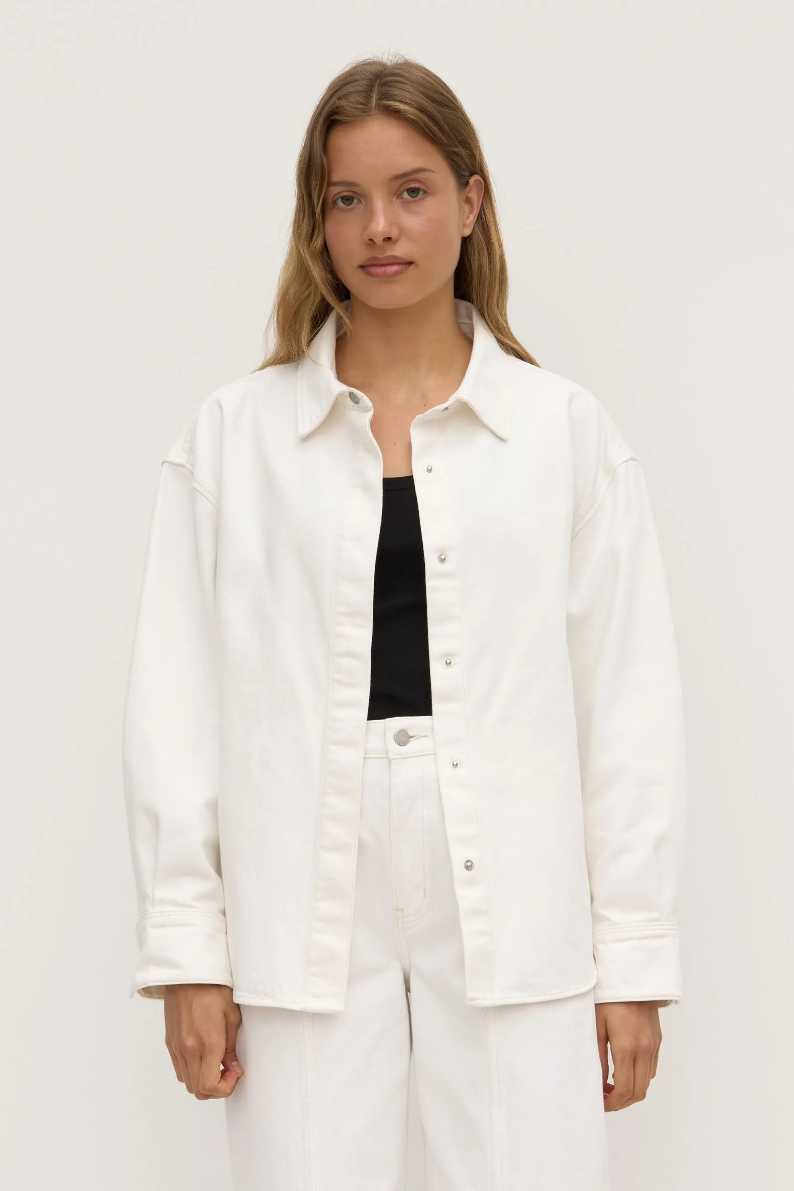 Emilia Denim Overshirt High Street Fashion Reinforced Elasticity