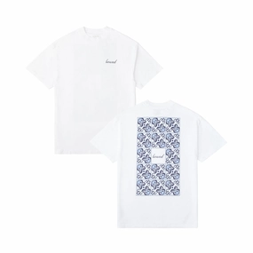 Fresh Style bound 'Porto Azulejos' Tee - White