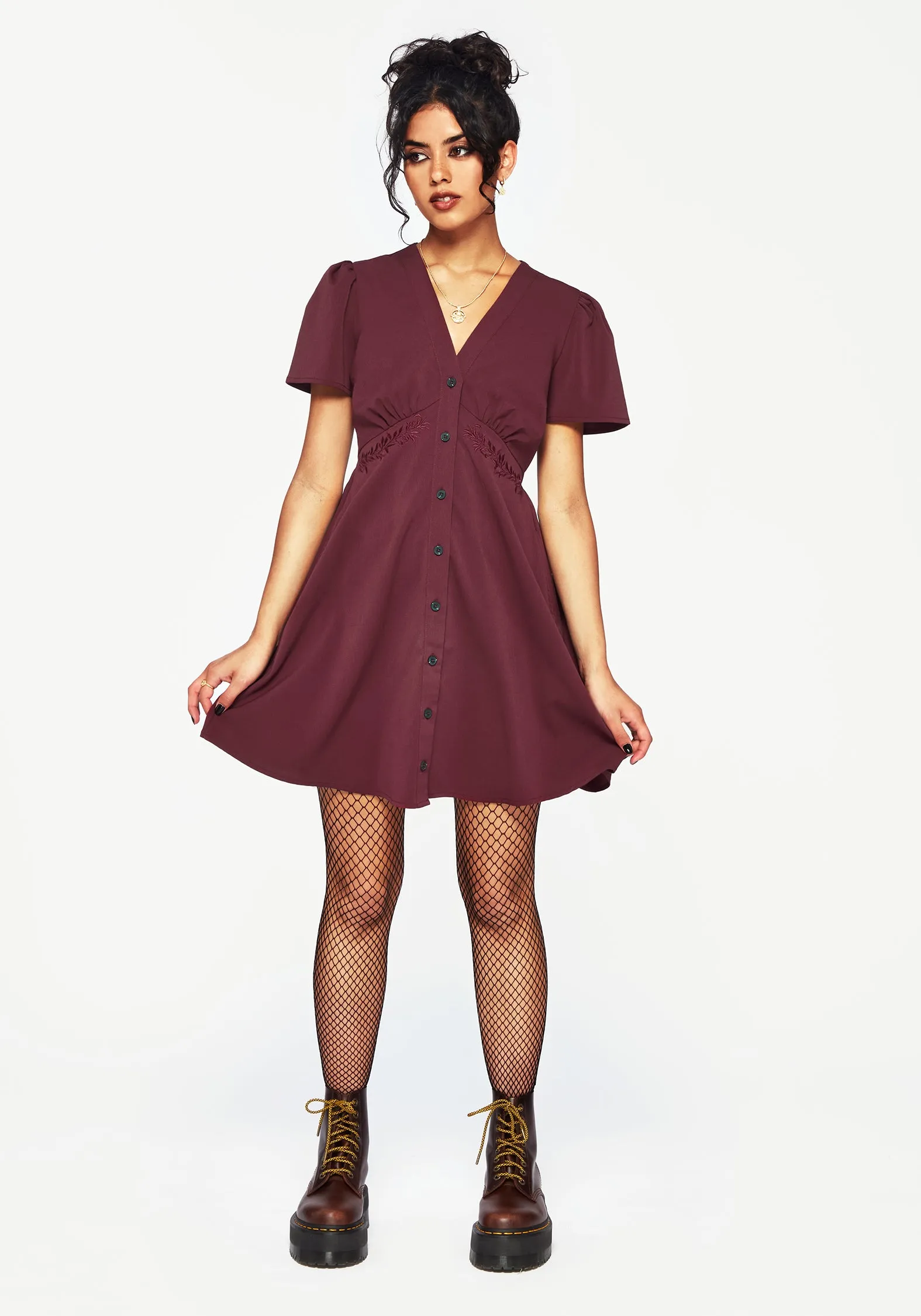 Casual Pick Essence Short Sleeve Mini Dress