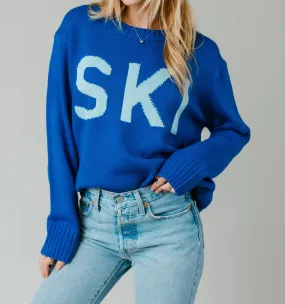 Lightweight Thermal Ski Sweater In Blue