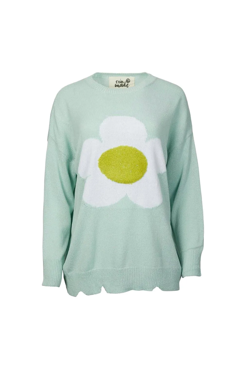 Petal Pullover In Light Blue Breathable mesh lining