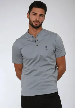 On-The-Go Style ESSENTIAL ORSON SLATE POLO SHIRT