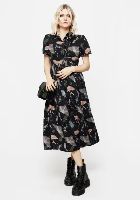 Smart Pairing Nightmoth Midi Shirt Dress