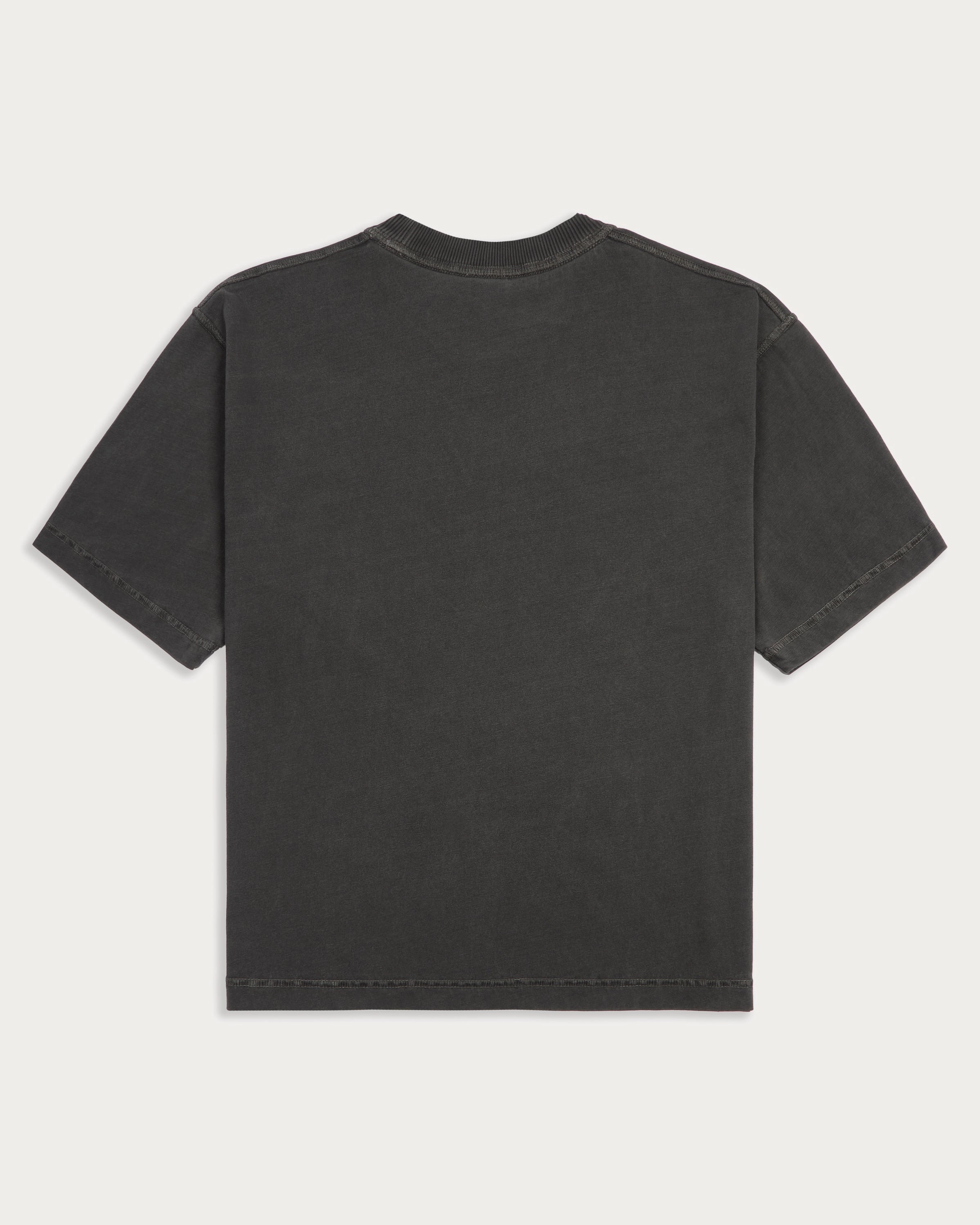 Essential Boxy T-Shirt - Faded Black Everyday Trend Elegant Detail