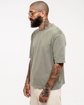 Trendy Vibes Essential Boxy T-Shirt - Faded Sage