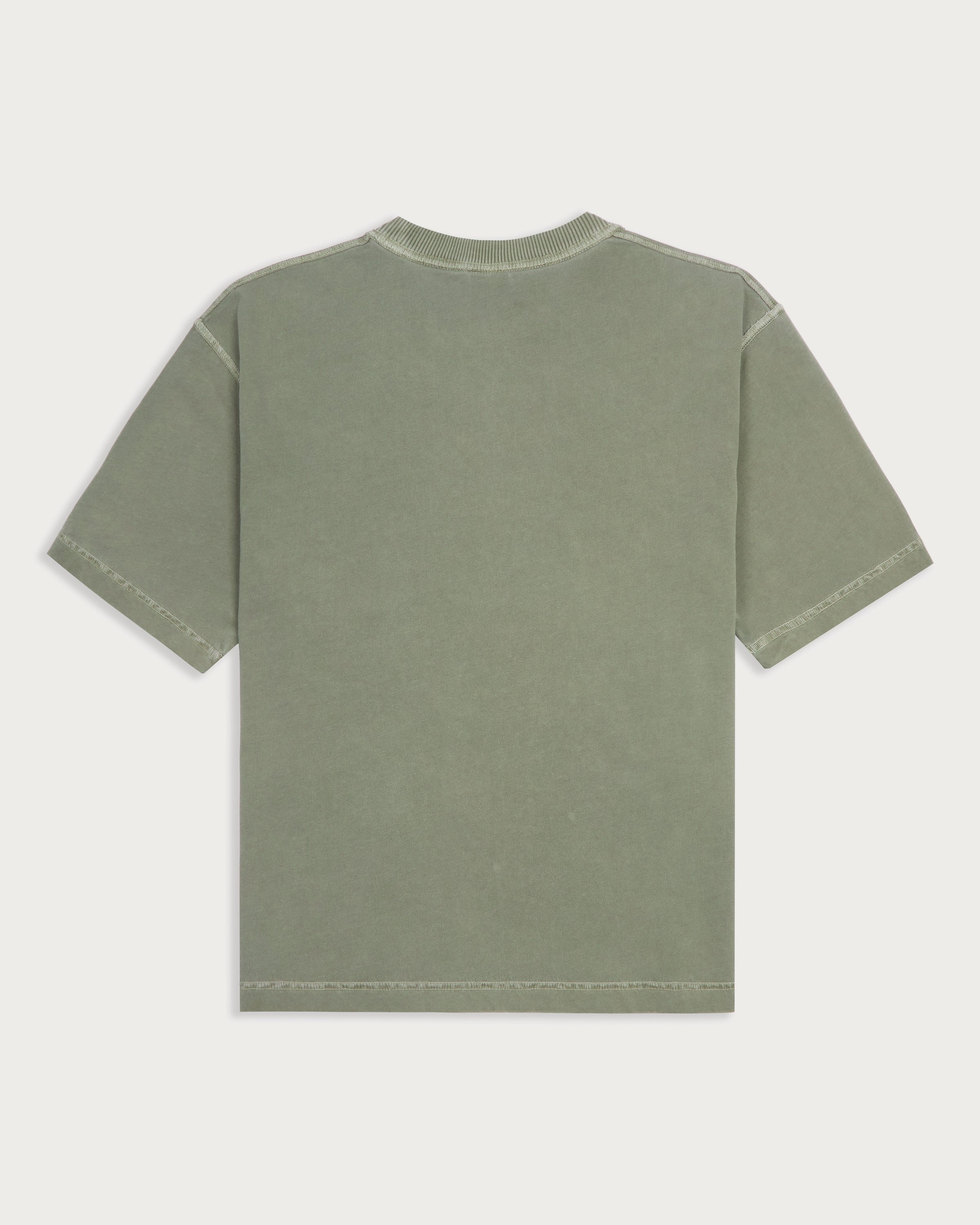 Versatile Trend Layerable Look Essential Boxy T-Shirt - Faded Sage