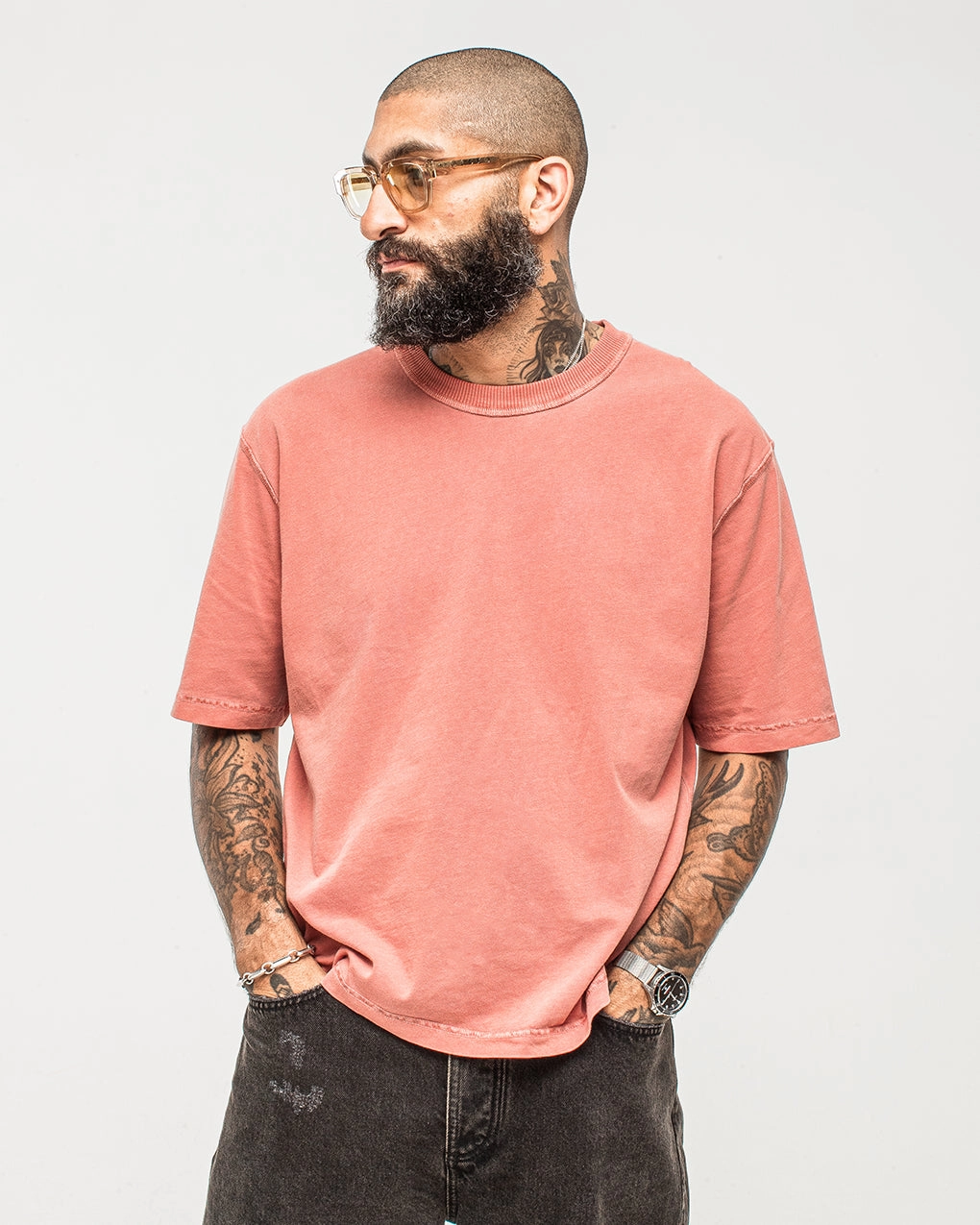 Versatile Design Award-winning Essential Boxy T-Shirt - Faded Sienna