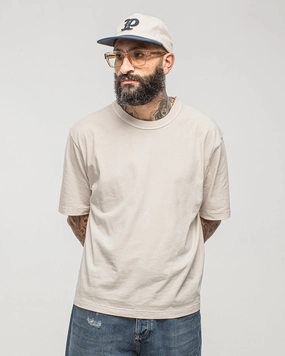 Essential Boxy T-Shirt - Fog White Relaxing Fit