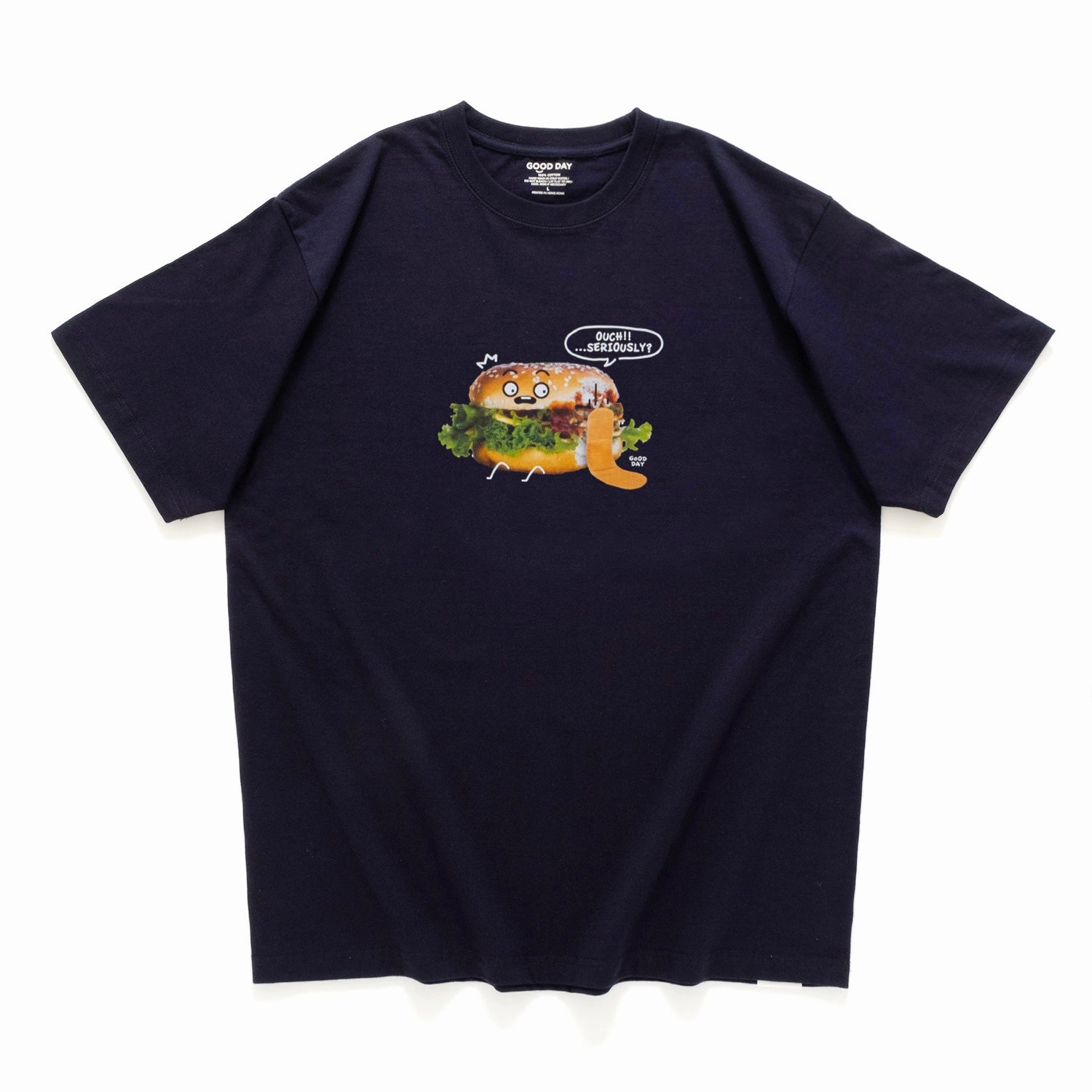 (ZT1650) Bitten Burger Graphic Tee Outdoor Essentials