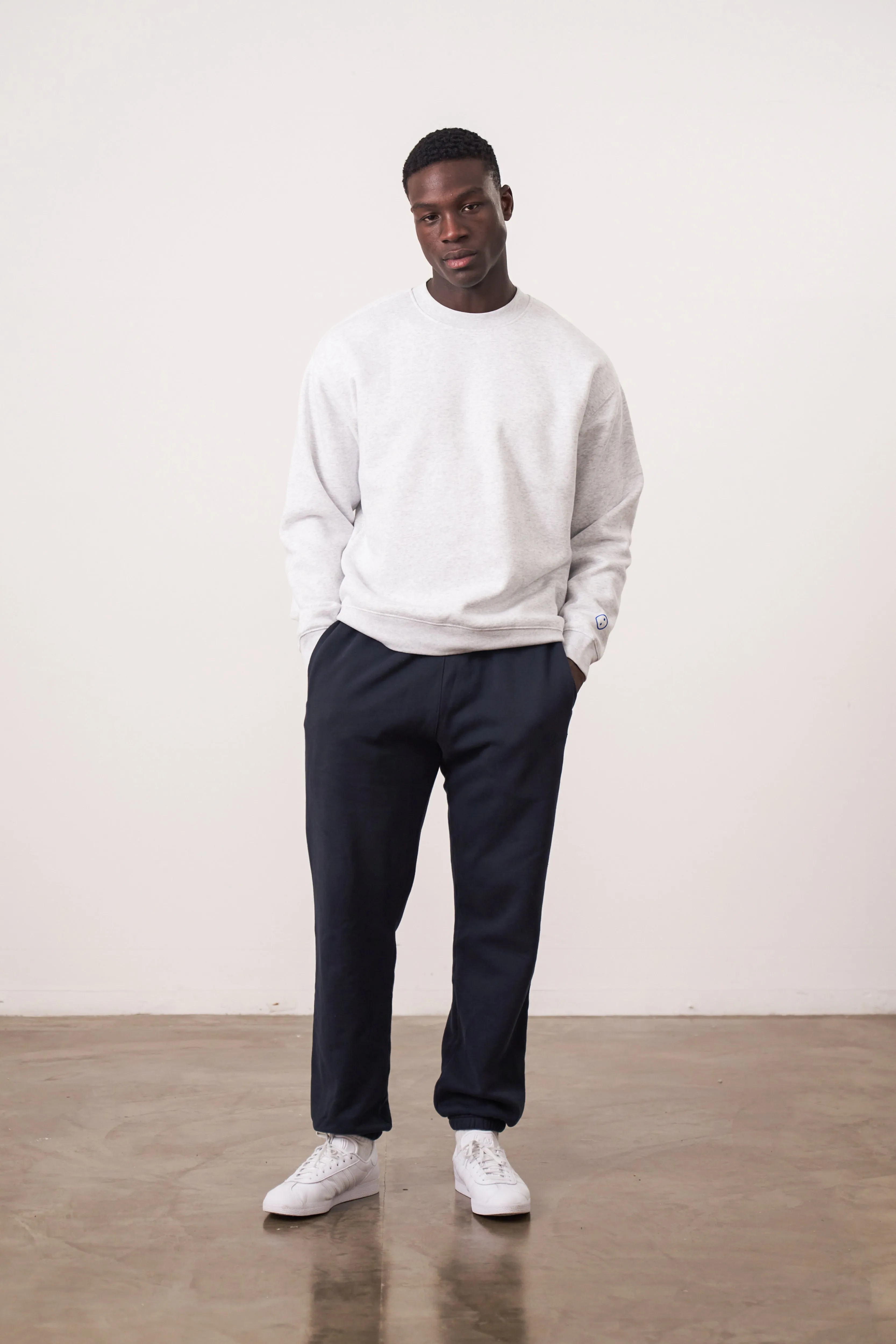 Oversized Fit Versatile Layering Piece Essentials Premium Sweater - Ash