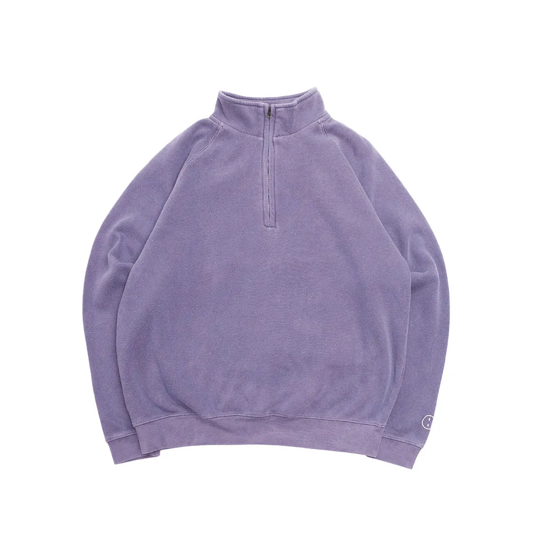 Essentials Vintage Washed 1/4 Zip Sweatshirt - Orchid Winter Wear Essentials