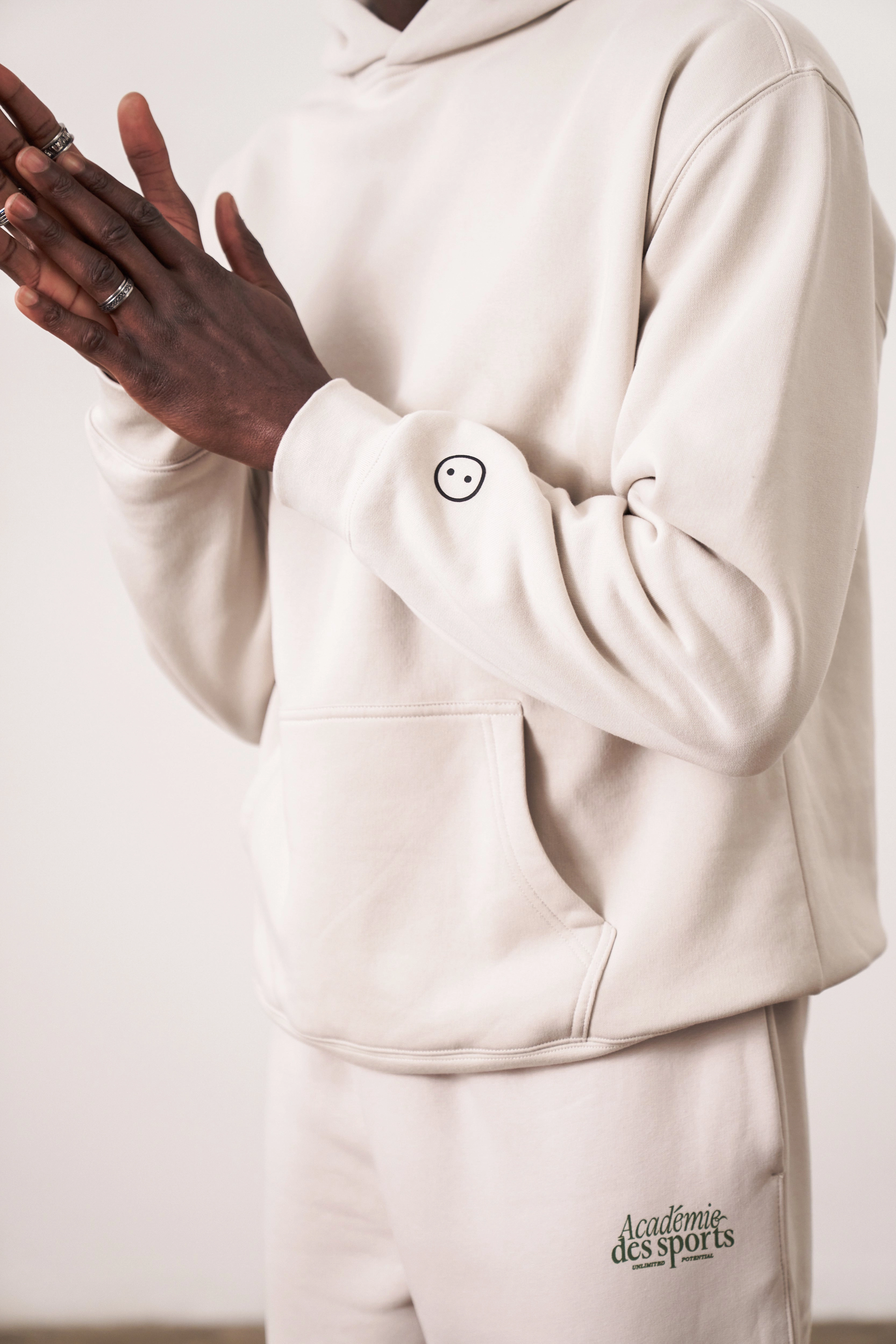 earthy tone Ethical Manufacturing Essentials Premium Hoodie - Bone