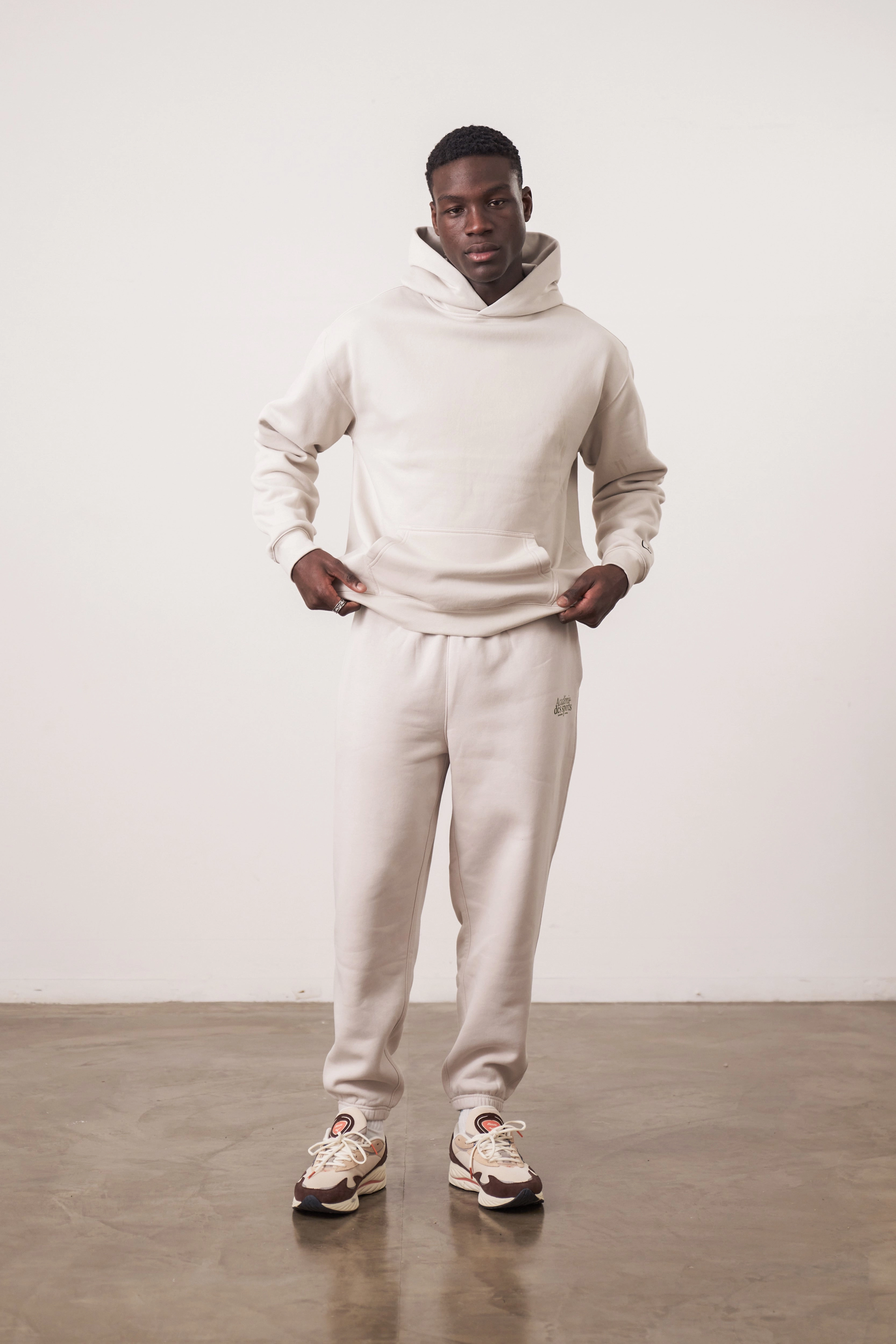 Essentials Premium Hoodie - Bone Street Night
