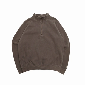 Essentials Vintage Washed 1/4 Zip Sweatshirt - Cocoa Eid wear