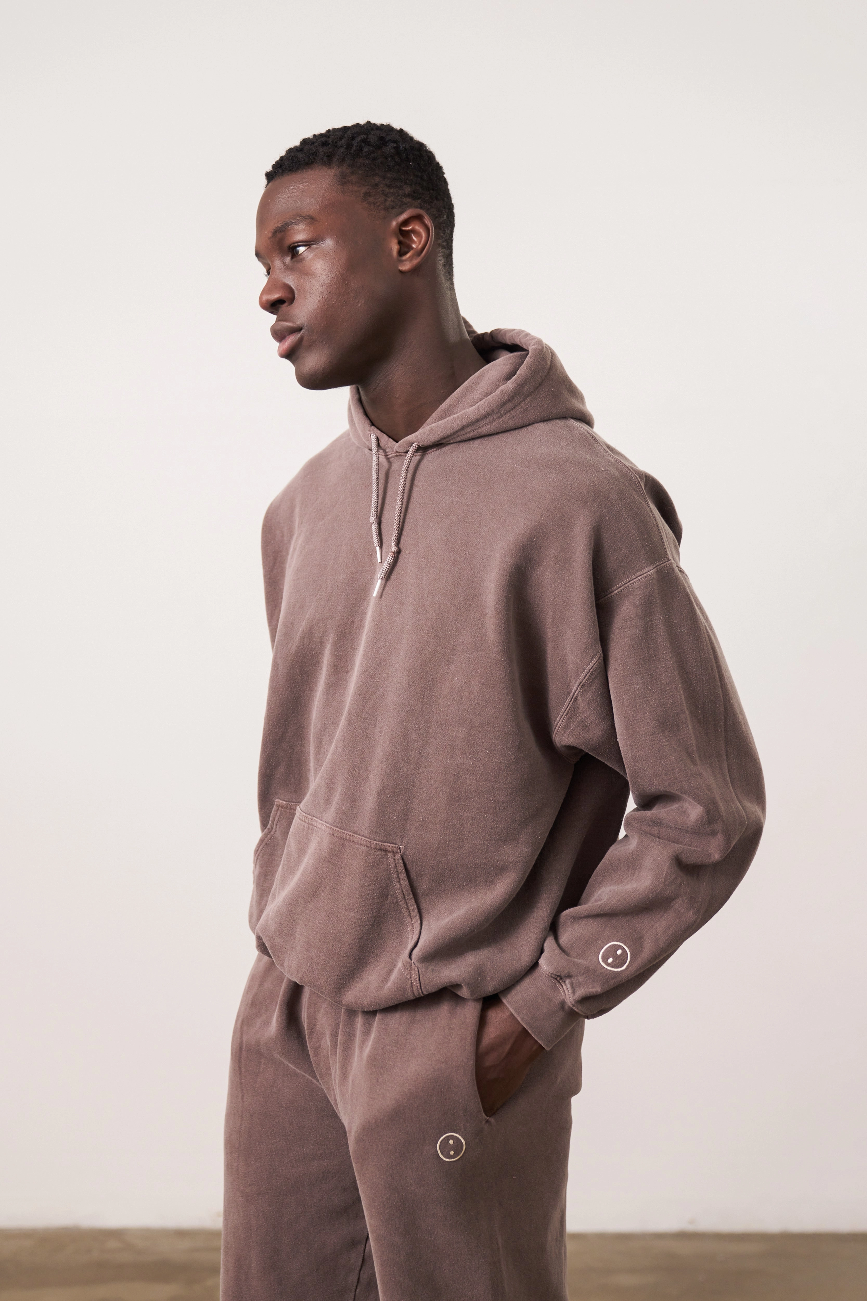 Essentials Vintage Washed Hoodie - Cocoa winter clothing Layered Look