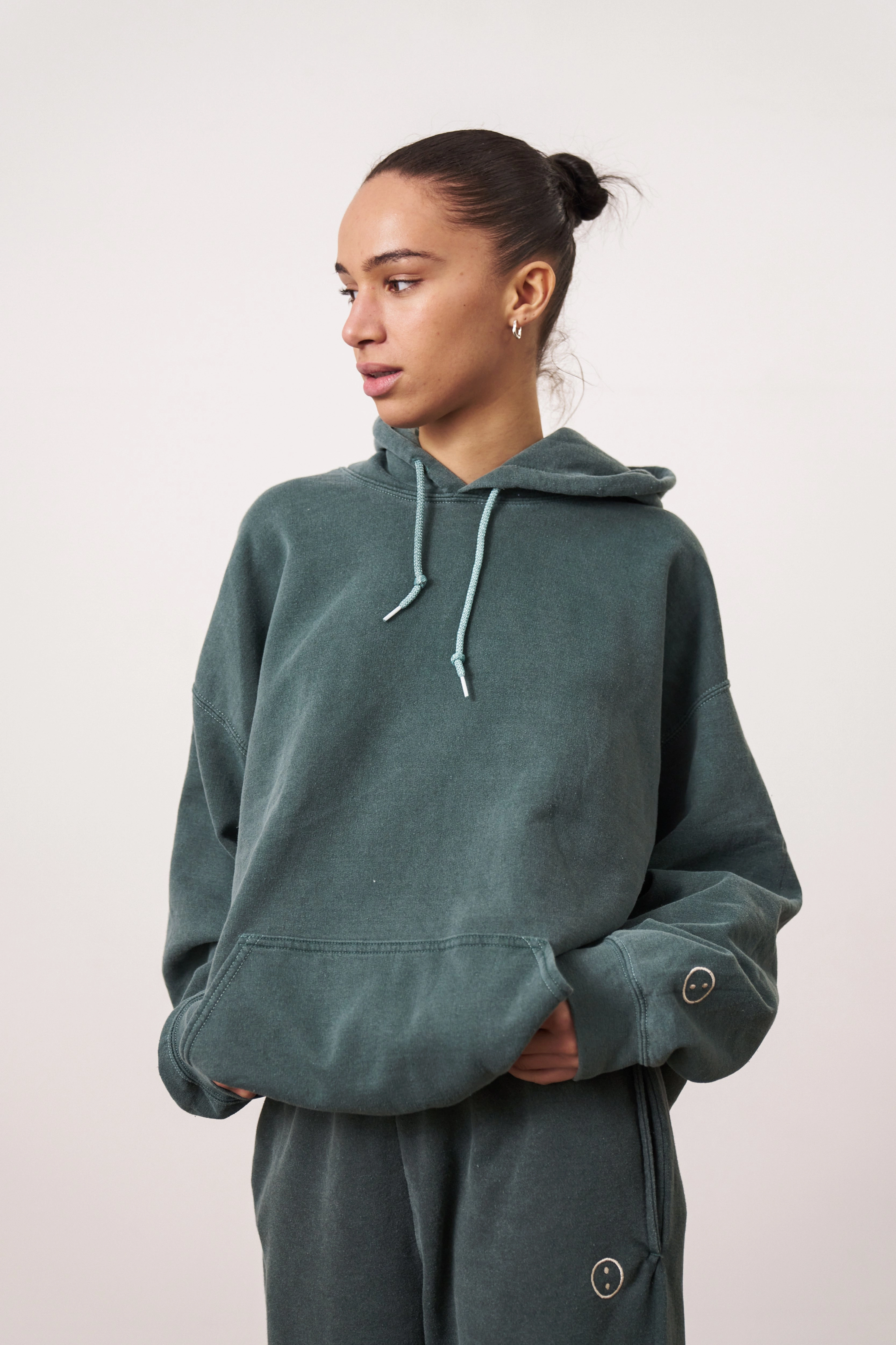 Essentials Vintage Washed Hoodie - Forest Oktoberfest wear Brushtail possum like