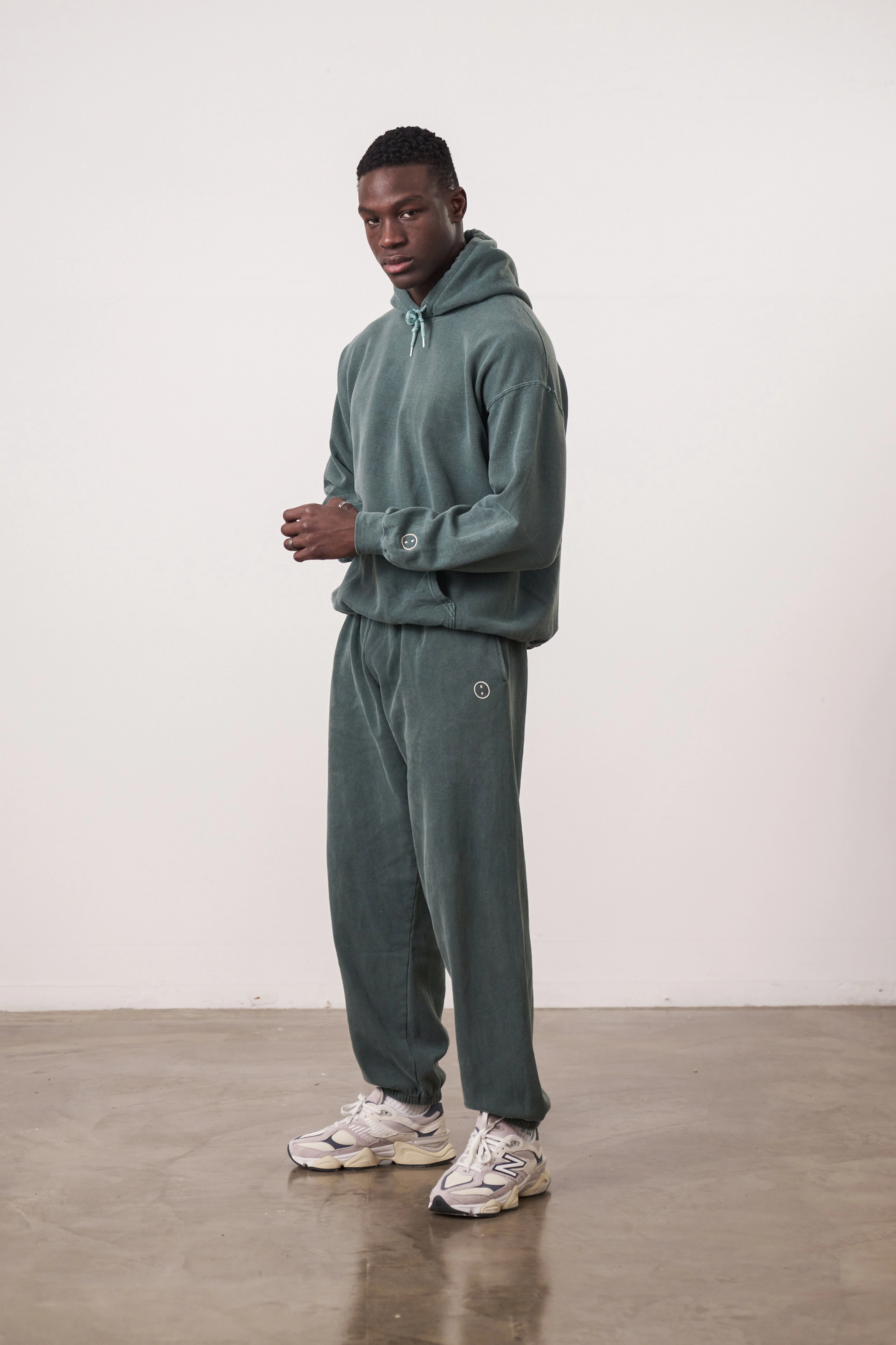 Essentials Vintage Washed Joggers - Forest AdjustableTabs Durable Fit