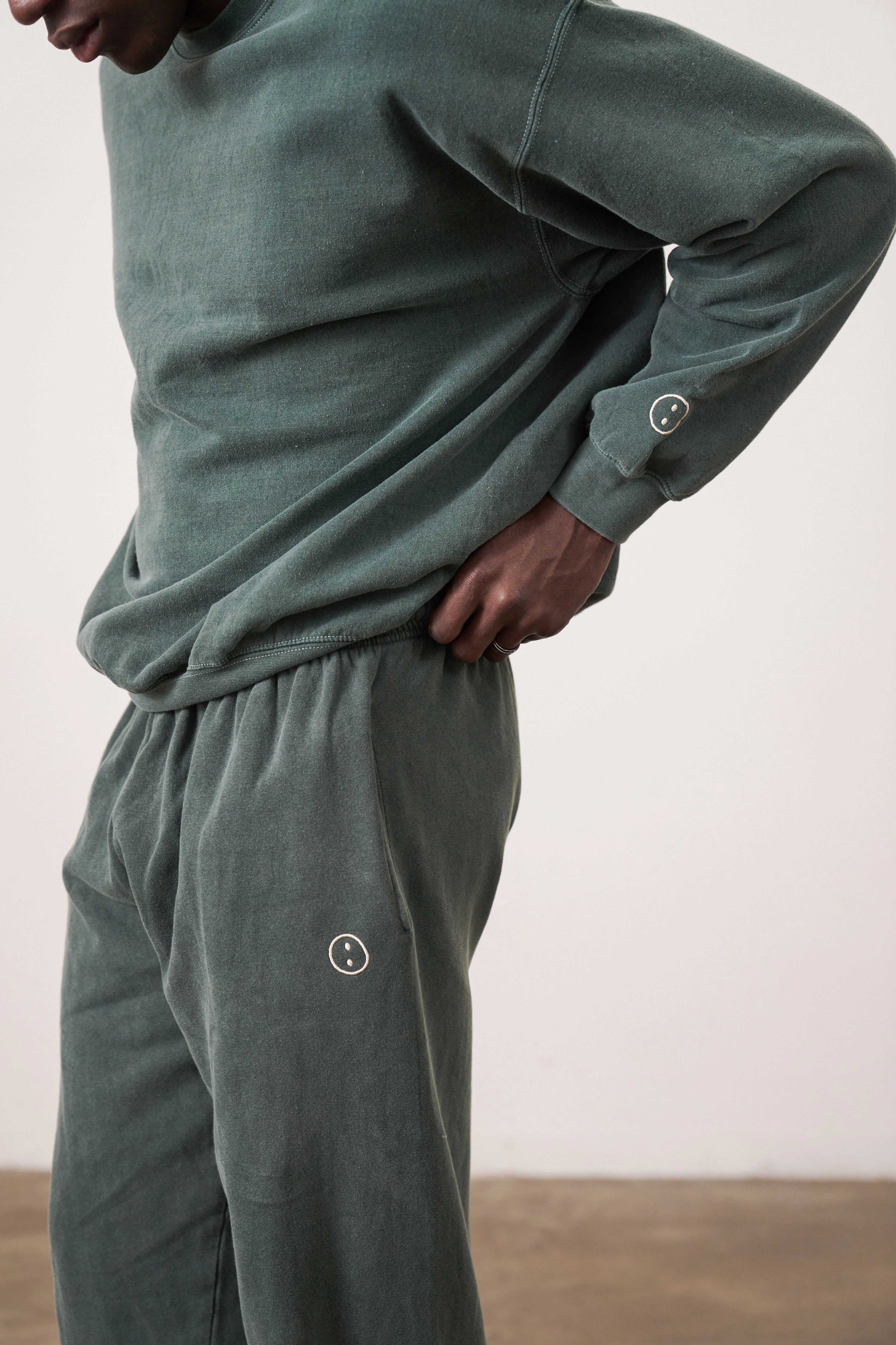 Essentials Vintage Washed Joggers - Forest Day To Night