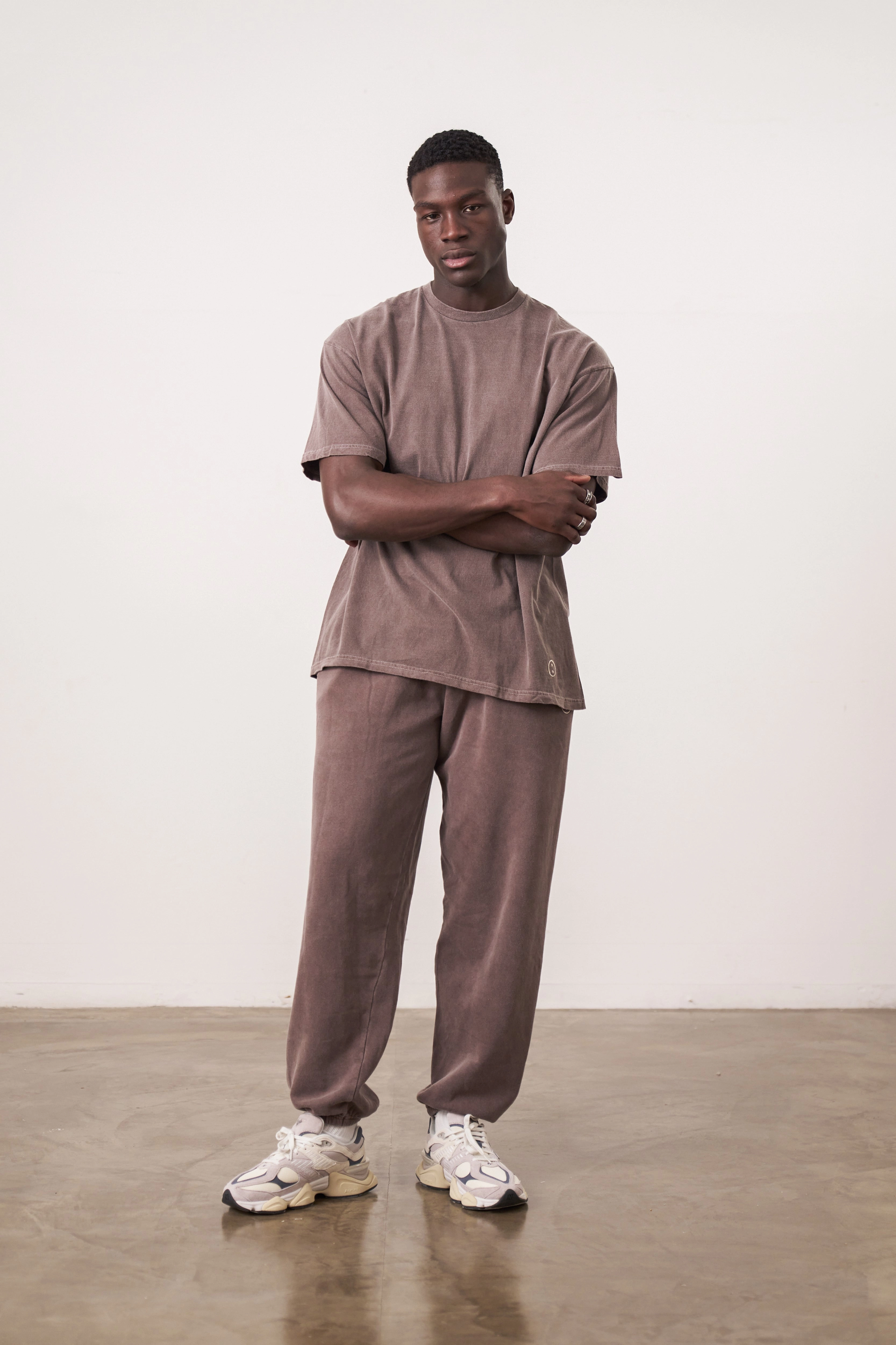 Essentials Vintage Washed Tee - Cocoa Cozy and Soft