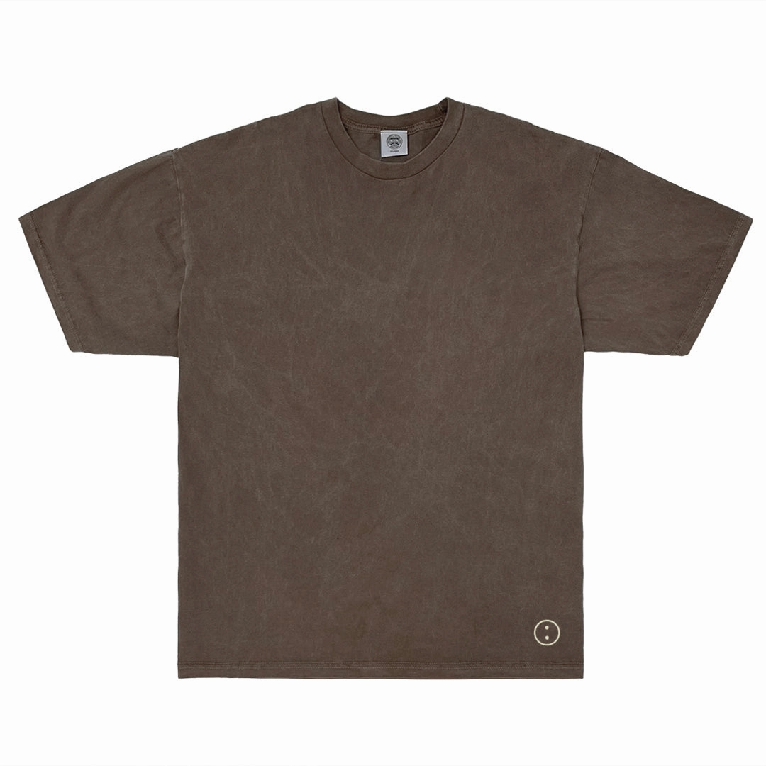 Essentials Vintage Washed Tee - Cocoa Everyday Look