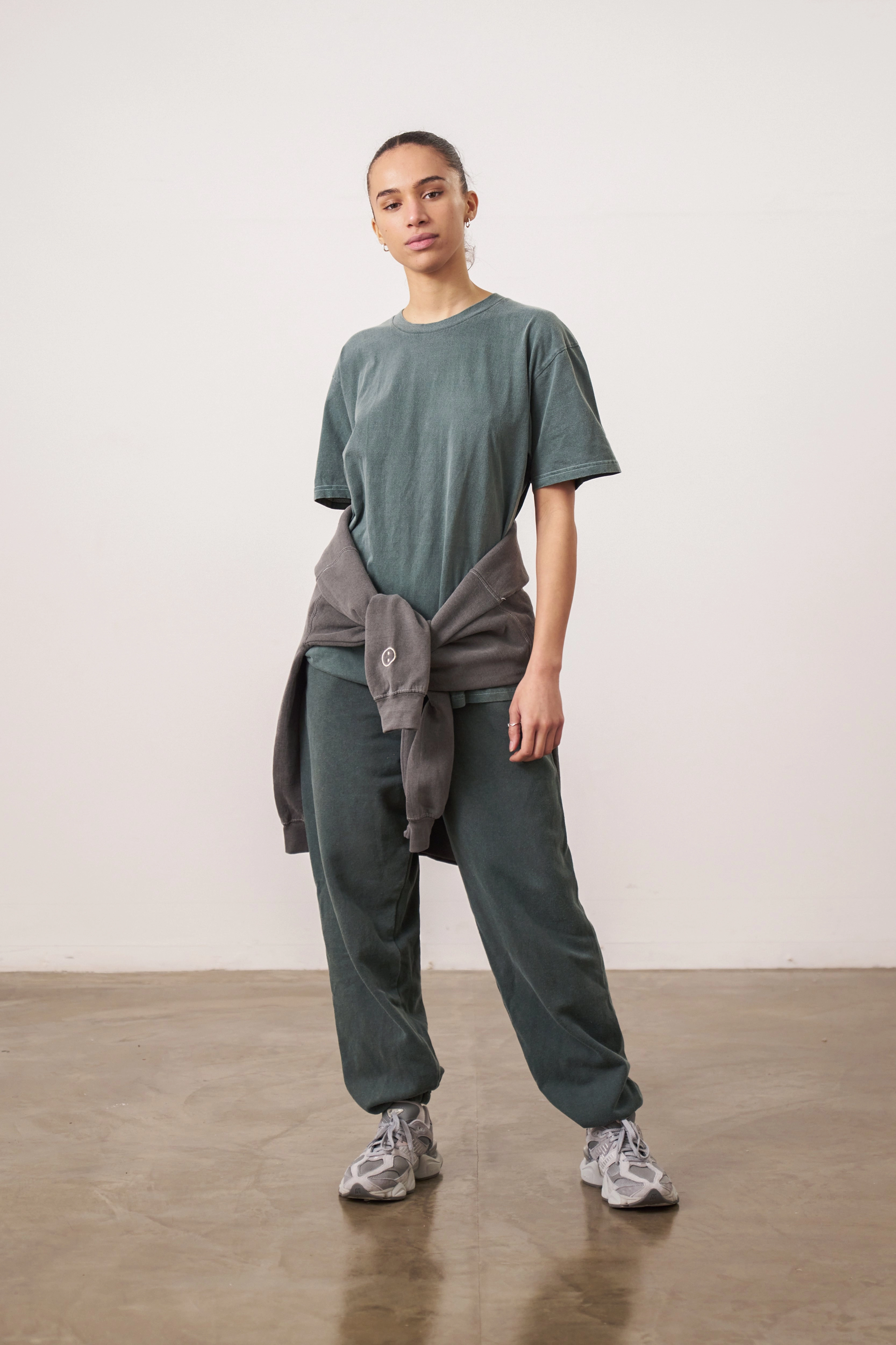 Essentials Vintage Washed Tee - Forest Effortless Fit Sublimation Printed Collar