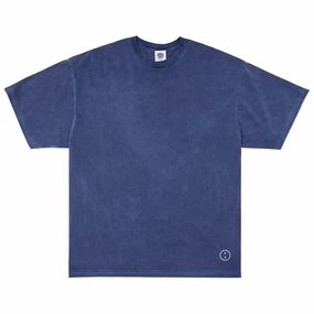 Soft and Light Fashion Top Essentials Vintage Washed Tee - Navy