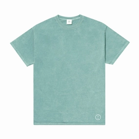 Fashion Ready Soft Wearable Essentials Vintage Washed Tee - Seafoam