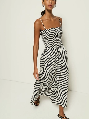 Sibelle Smocked Midi Daywear Comfort Soft color
