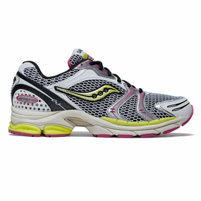 Flexible Torsion Bar Saucony Progrid Triumph 4 Shoes - White/Fluo