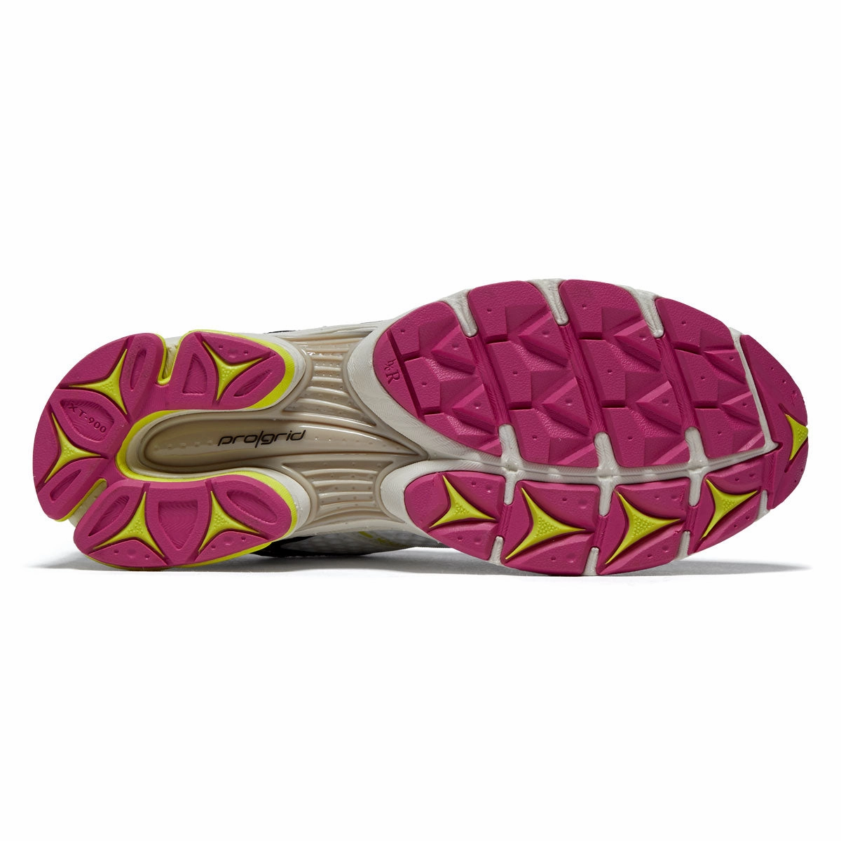 Saucony Progrid Triumph 4 Shoes - White/Fluo Outdoor Ready Breathability Enhanced